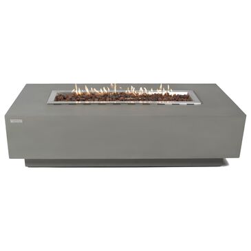 Elementi Fire Granville Rectangle Liquid Propane Fire Table in Gray, , large