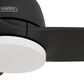 Hunter 52" Malden Matte Black Ceiling Fan with LED Light Kit and Handheld Remote, , large