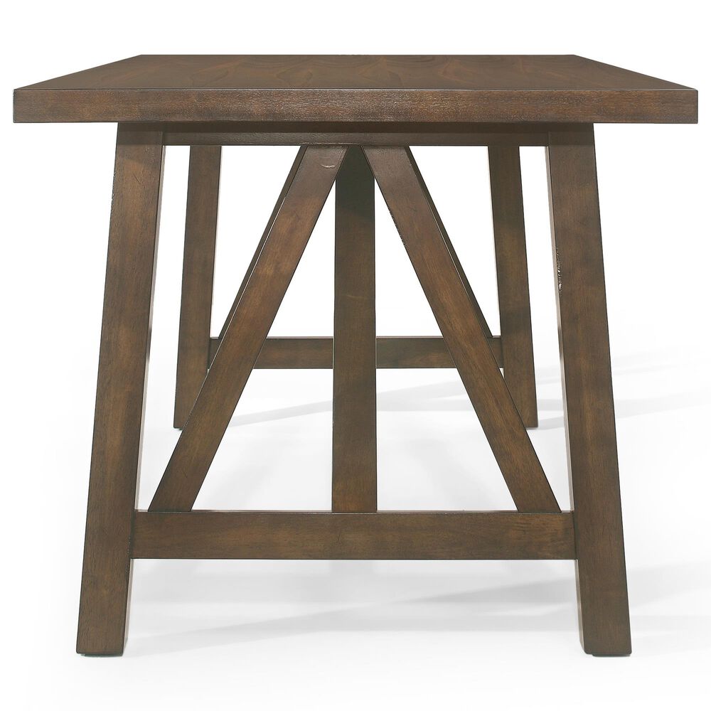 Hearth and Haven Dining Table in Antique Brown - Table Only, , large