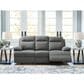 Ashley Side-Swipe Manual Reclining Sofa in Charcoal, , large