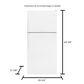 Whirlpool 18.2 Cu. Ft. Top Freezer Refrigerator with Ice Maker in White, , large