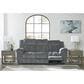 Ashley Tip-Off Power Reclining Sofa in Slate, , large