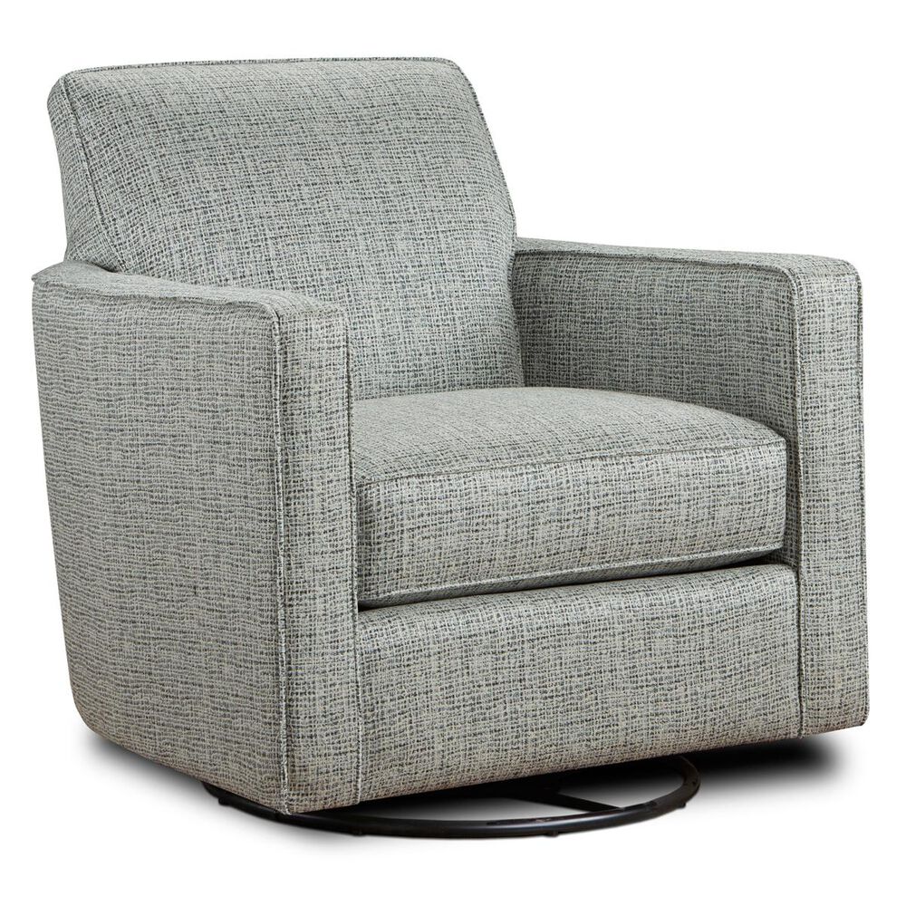 Xenia Swivel Glider in Deja Vu Steele Blue, , large