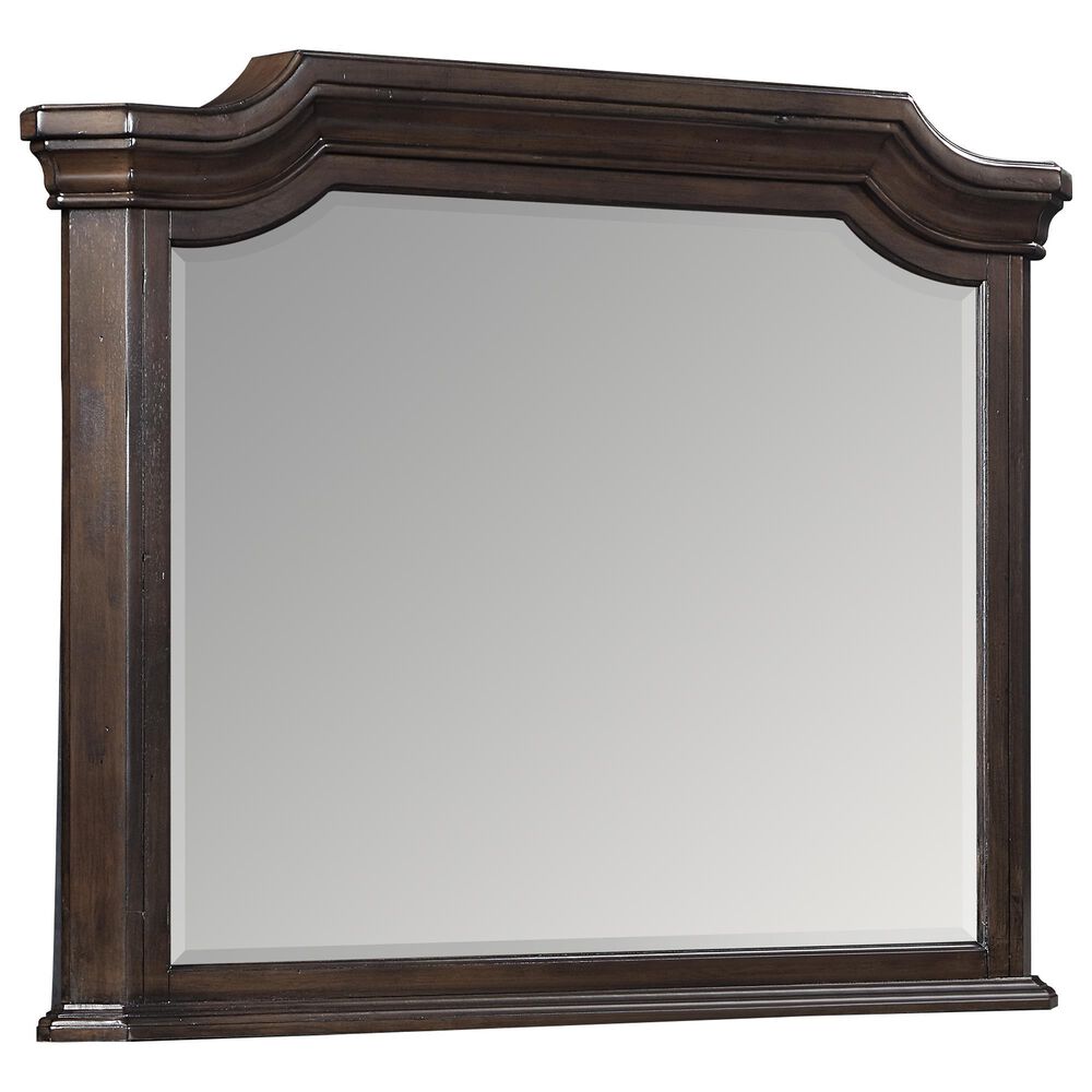 New Heritage Design Lyndhurst Dresser Mirror in Walnut Brown, , large