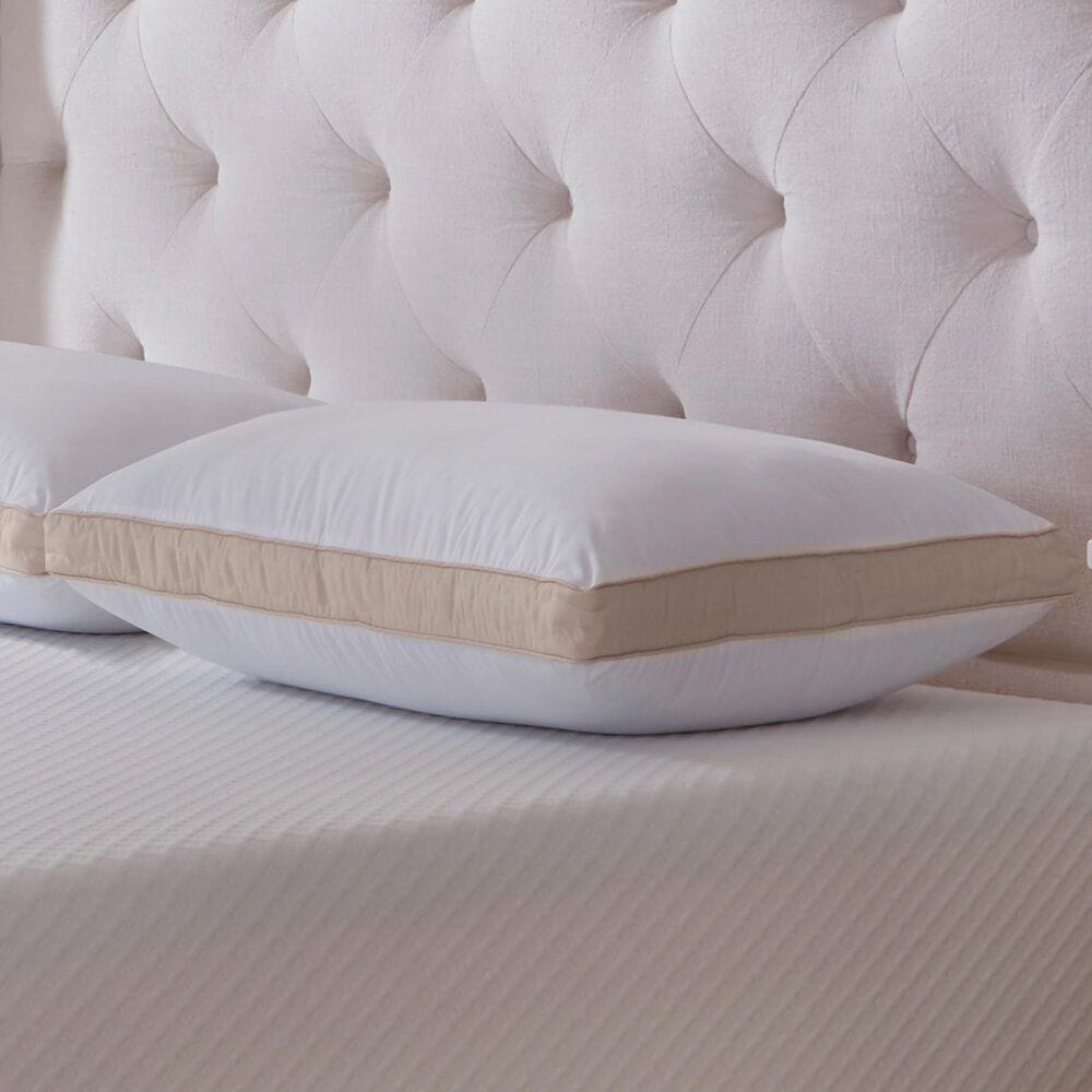 Isotonic Hybrid Bliss Memory Foam and Richloft Fiber Foam Core Queen Pillow, , large