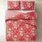 Peking Handicraft Garden Society 3-Piece Full/Queen Comforter Set in Red, , large
