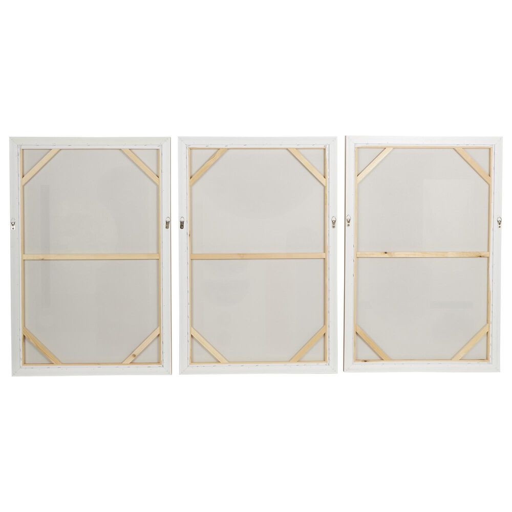 Maple and Jade 24&quot; x 36&quot; Abstract Wall Art in Pink, Beige, White and Gray &#40;Set of 3&#41;, , large