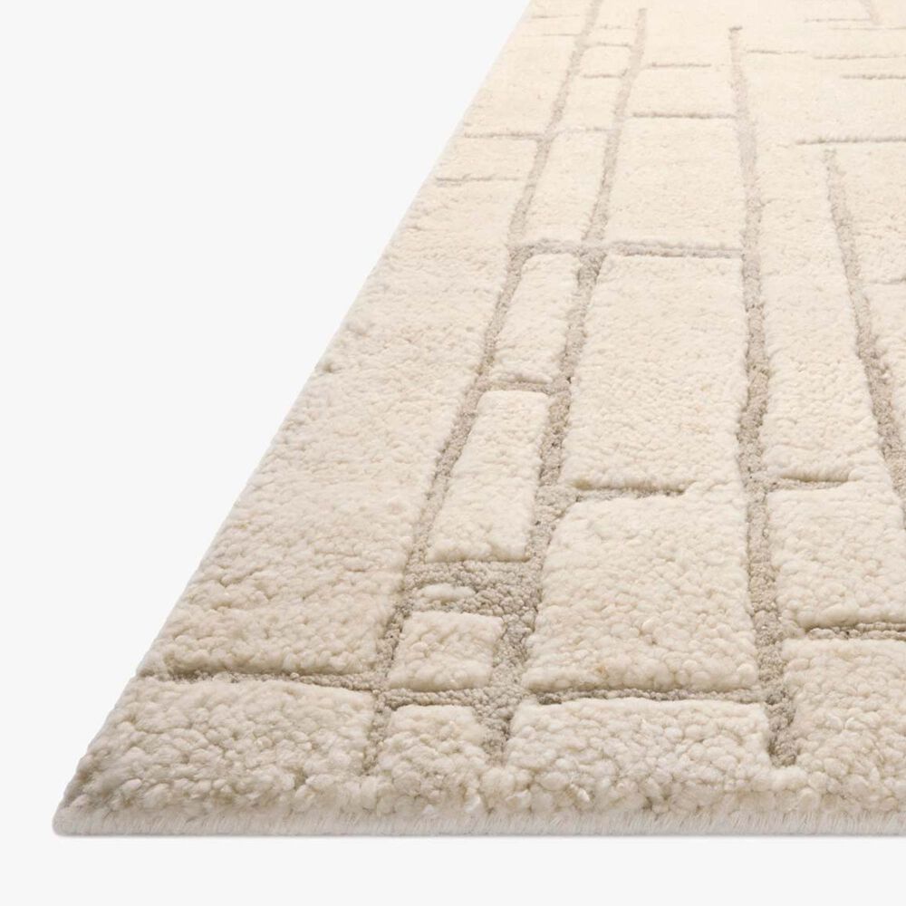 Loloi Octavia 4&#39; x 6&#39; Ivory and Stone Area Rug, , large