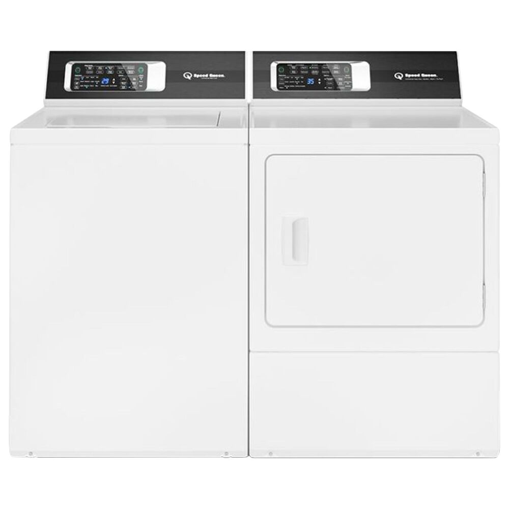 Speed Queen 3.2 Cu. Ft. Top Load Washer and 7.0 Cu. Ft. Front Load Gas Dryer Laundry Pair with 16-Preset Cycles in White, , large