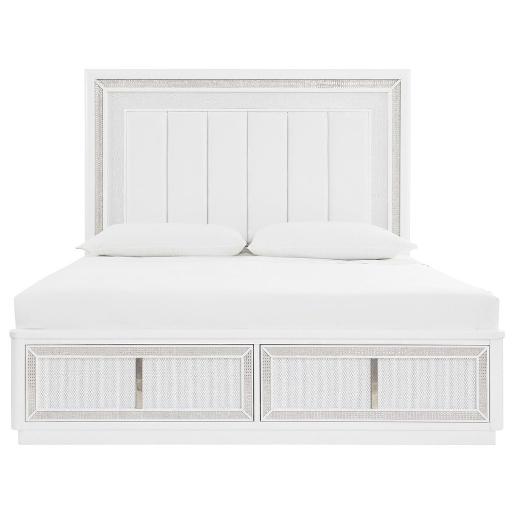Millenium Chalanna 5-Piece California King Bedroom Set in White Lacquer, , large