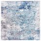 Safavieh Aston  6"7" Square Light Blue and Grey Area Rug, , large