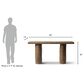 Jennifer Taylor Home Arbor 60" Console Table in Heritage Medium Dark Brown, , large