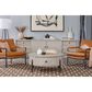 Riva Ridge Zane Round Cocktail Table in Parchment and Black, , large