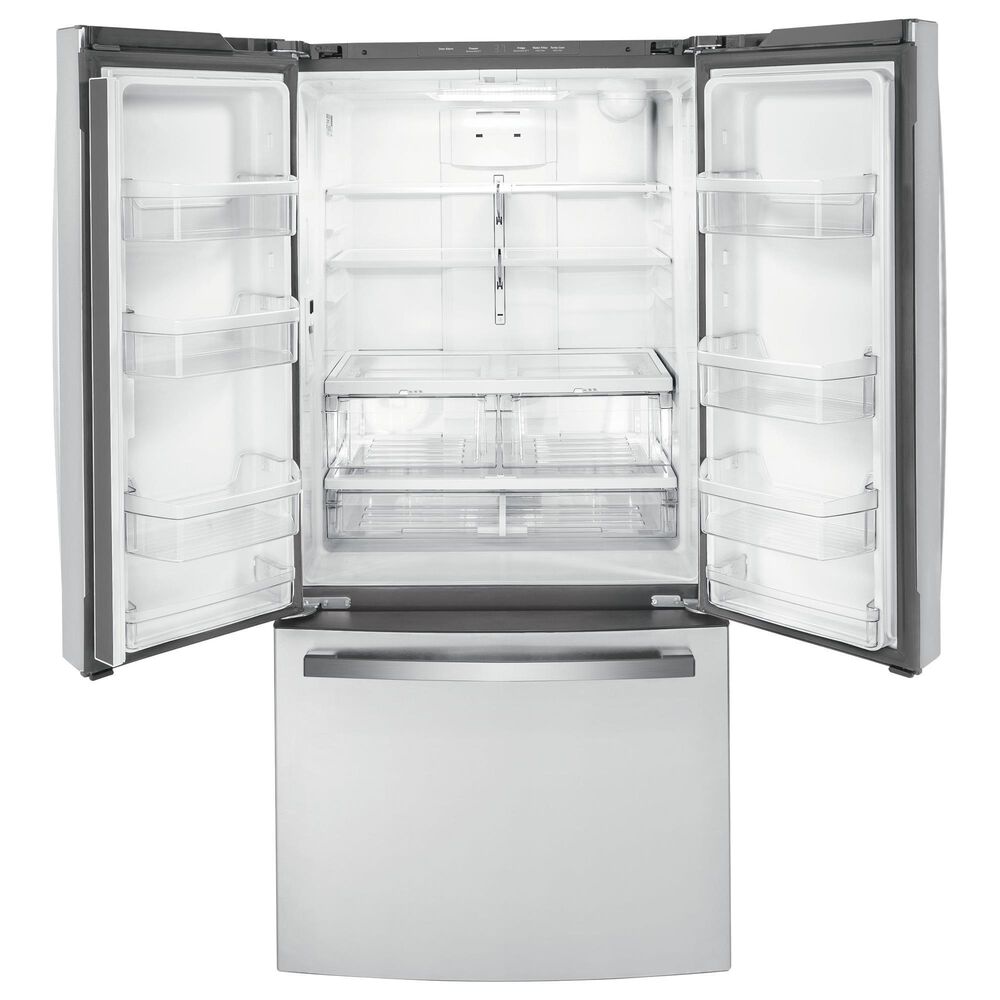 GE Appliances 18.6 Cu. Ft. Counter-Depth French-Door Refrigerator in Fingerprint Resistant Stainless Steel, , large