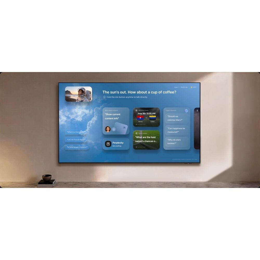 Samsung 75" Class The Frame QLED 4K Vision AI in Black - Smart TV (2026), , large