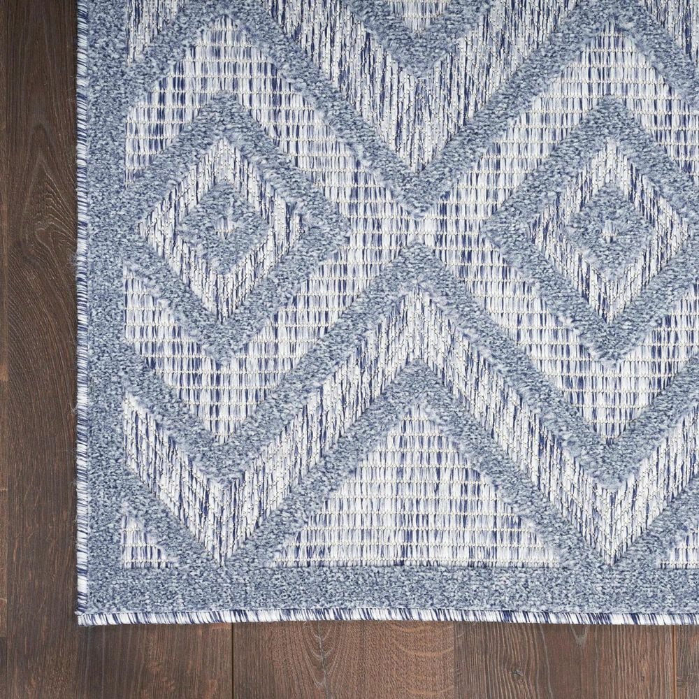 Nourison Versatile 4&#39; x 6&#39; Denim Blue Indoor/Outdoor Area Rug, , large