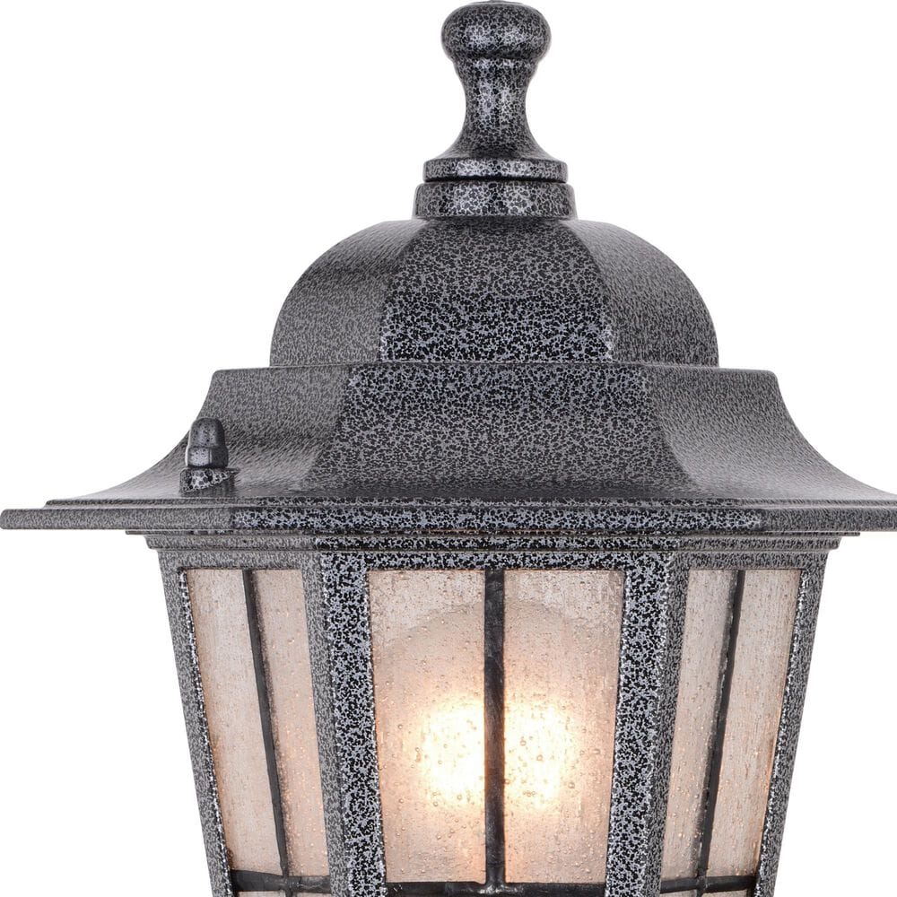 Vaxcel York 1-Light Outdoor Motion Sensor Wall Sconce in Textured Pewter, , large