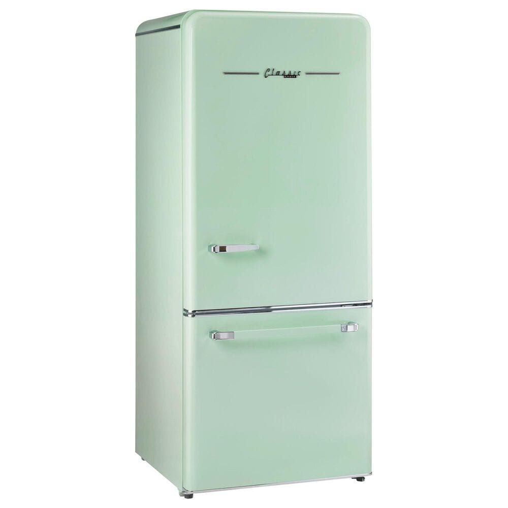 Unique Appliances Classic Retro 18 Cu. Ft Bottom Freezer Refrigerator in Summer Mint Green, , large