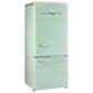 Unique Appliances Classic Retro 18 Cu. Ft Bottom Freezer Refrigerator in Summer Mint Green, , large