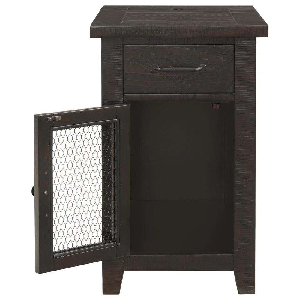 Forma &amp; Co Rustic Chairside Table in Espresso, , large