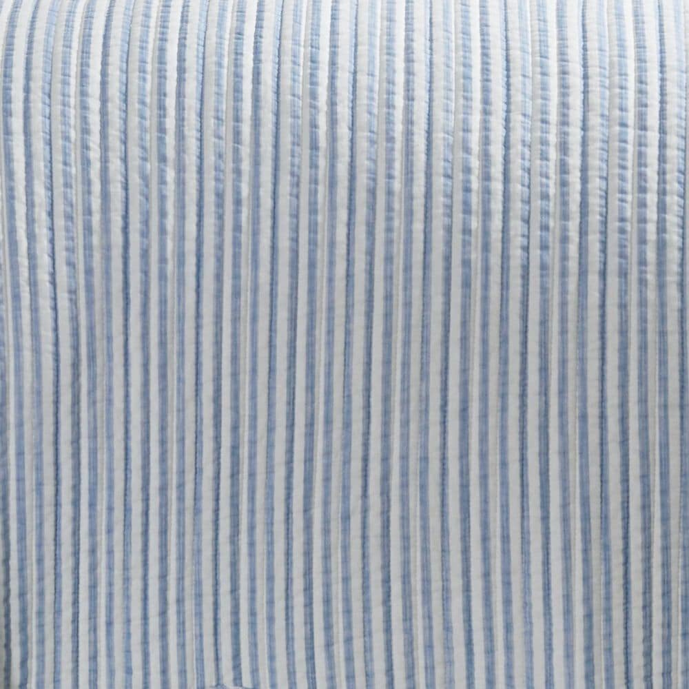Levtex Martha Stripe 3-Piece King Quilt Set in Blue and White, , large