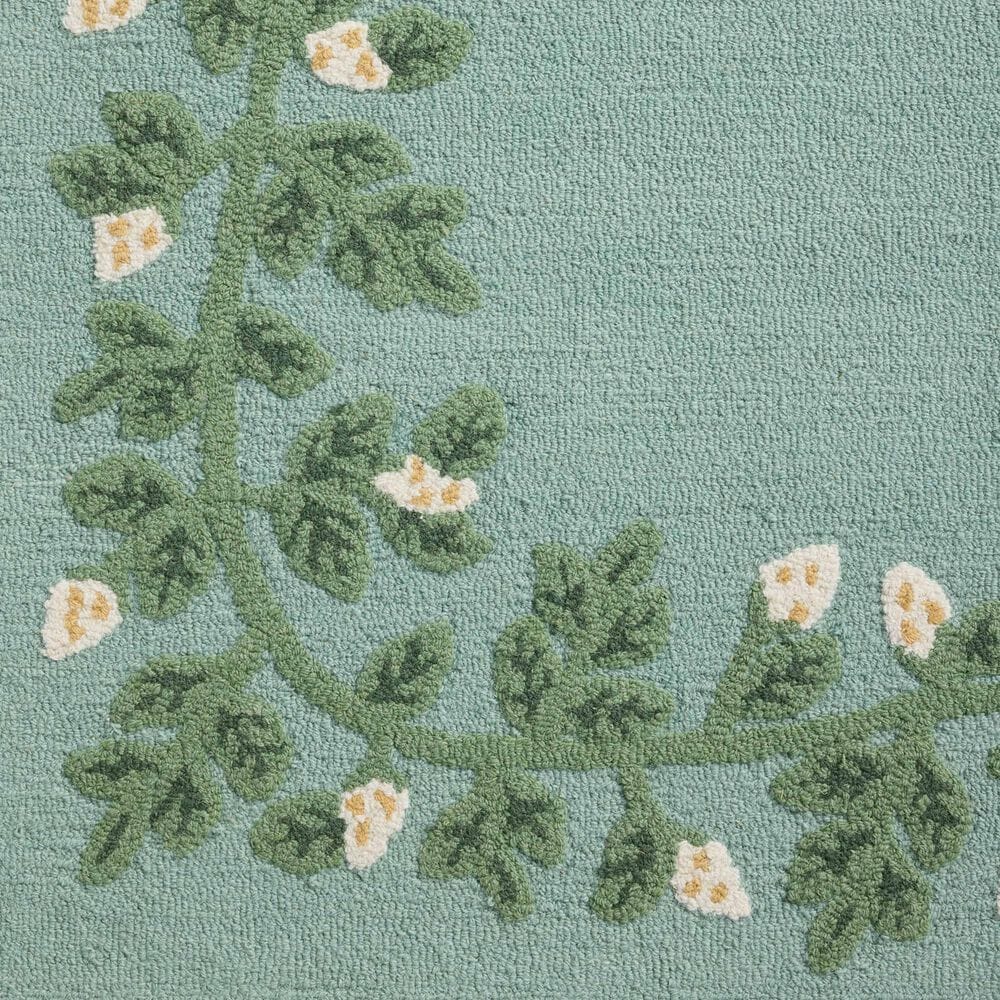 Rifle Paper Co. x Loloi Highgrove Blue 7&#39;9&quot; x 9&#39;9&quot; Area Rug, , large
