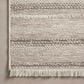 Amber Lewis x Loloi Malibu MAB-02 2"3" x 10" Ivory and Dove Indoor/Outdoor Runner, , large