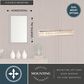 Vaxcel Melrose 1-Light Bathroom Vanity with LED Light in Chrome, , large