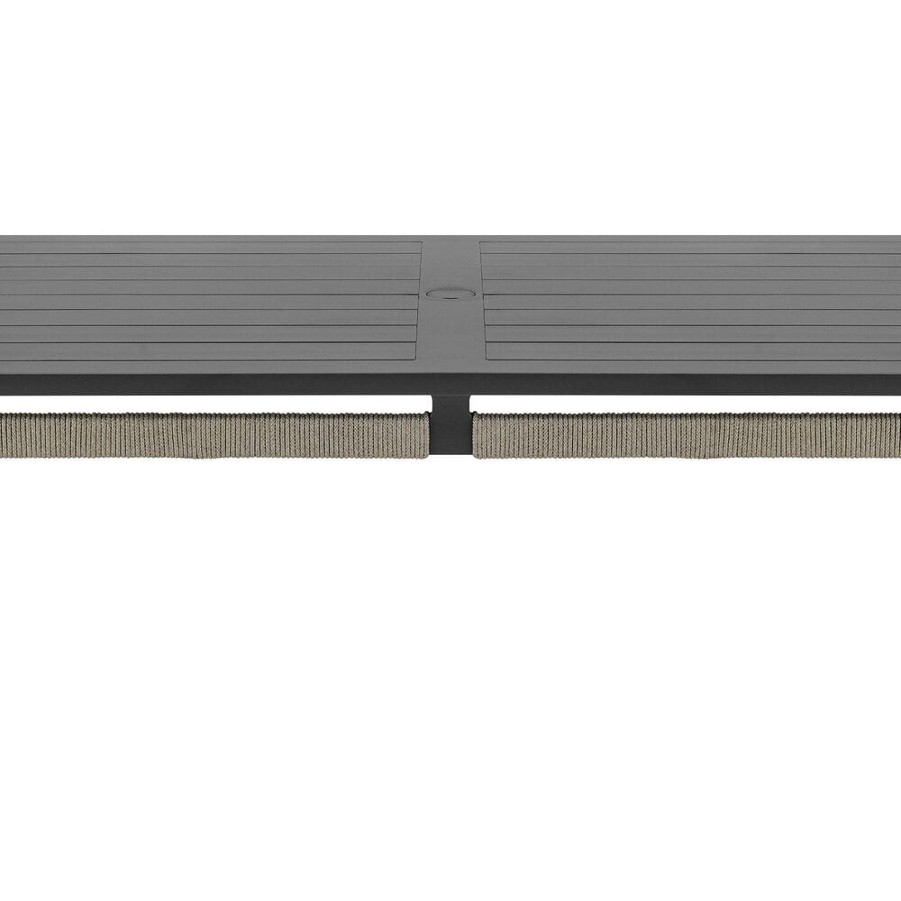 Blue River Zella Outdoor Rectangular Dining Table in Charcoal and Light Gray - Table Only, , large