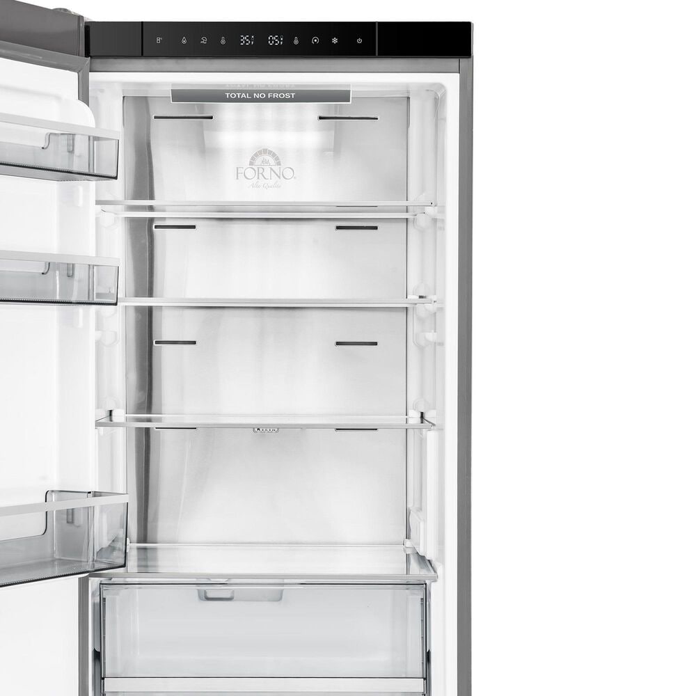 Forno Custodia 10.3 Cu. Ft. Bottom Freezer Refrigerator with Right Swing in Stainless Steel, , large