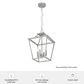 Hunter Laurel Ridge 12" 4-Light Lantern Pendant in Brushed Nickel, , large
