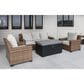 Plank and Hide Rectangular Functional Fire Pit in Black and Concrete, , large