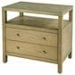 Butler Specialty Company Nora 2-Drawer Wide Nightstand with Open Shelf in Light Oak, , large