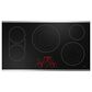 Cafe 2-Piece Kitchen Package with Matte Black 30" Smart Built-In Convection Single Wall Oven and Stainless Steel 36" Electric Cooktop, , large
