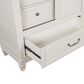 Nicolette Home Willowbrook 6-Drawer Chest with Sliding Door in Egg Shell White, , large