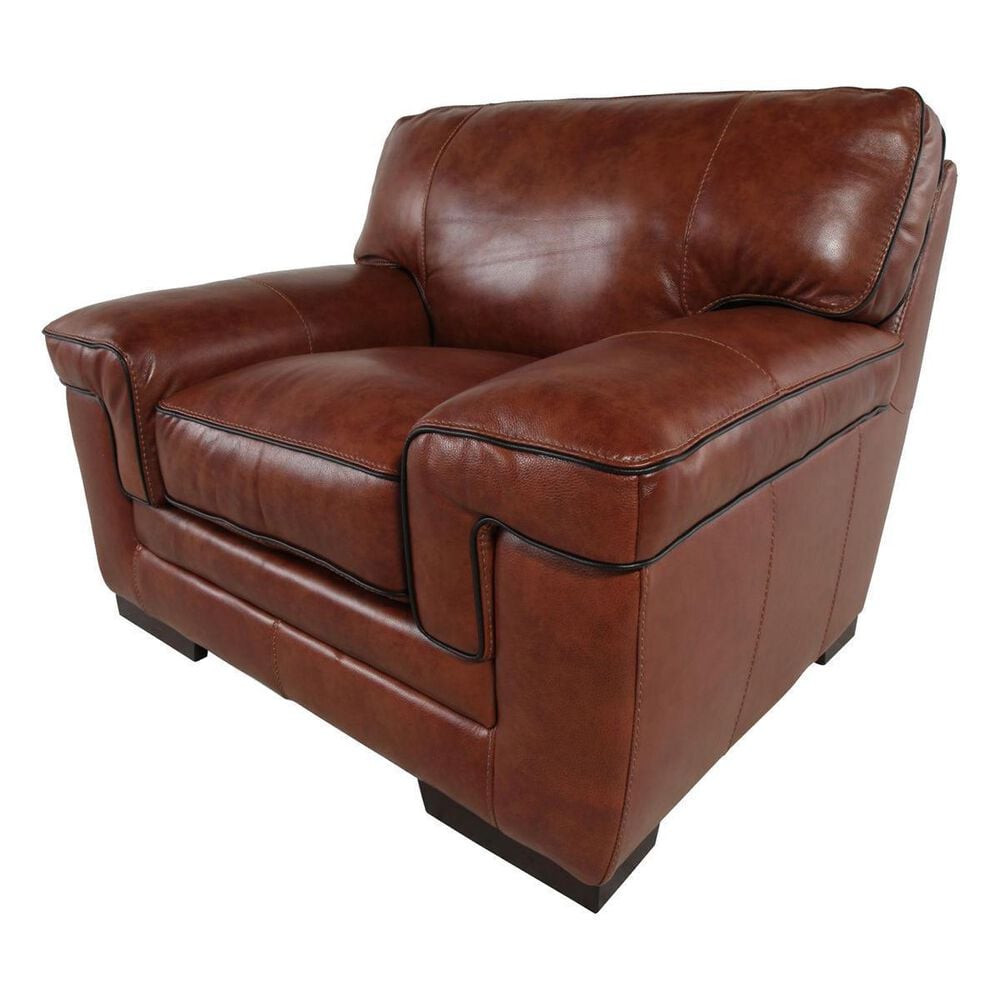 Sienna Designs Macco Leather Arm Chair in Chestnut, , large