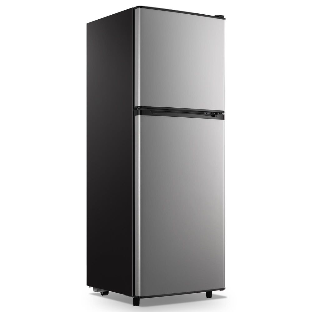 HOMLUX 5 Cu. Ft. Mini Upright Refrigerator with 1.8 Cu. Ft. Top Freezer in Silver, , large