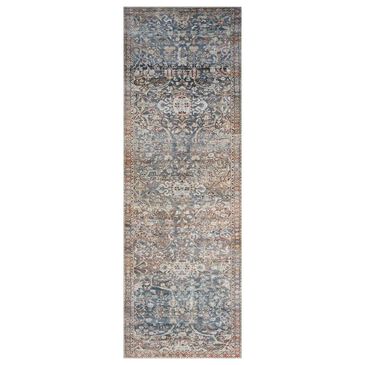 Chris Loves Julia x Loloi Jules 2" x 5" Denim and Spice Area Rug, , large