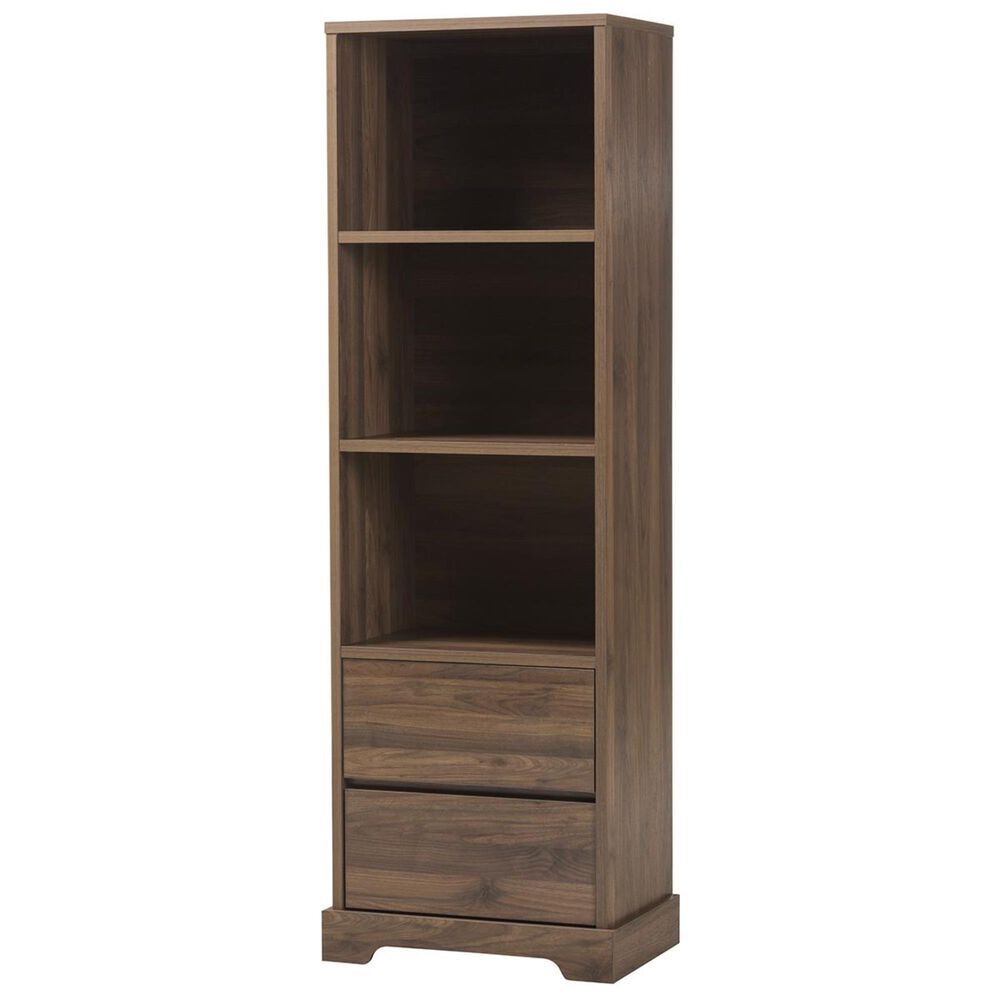 Baxton Studio Burnwood Bookcase in Brown, , large