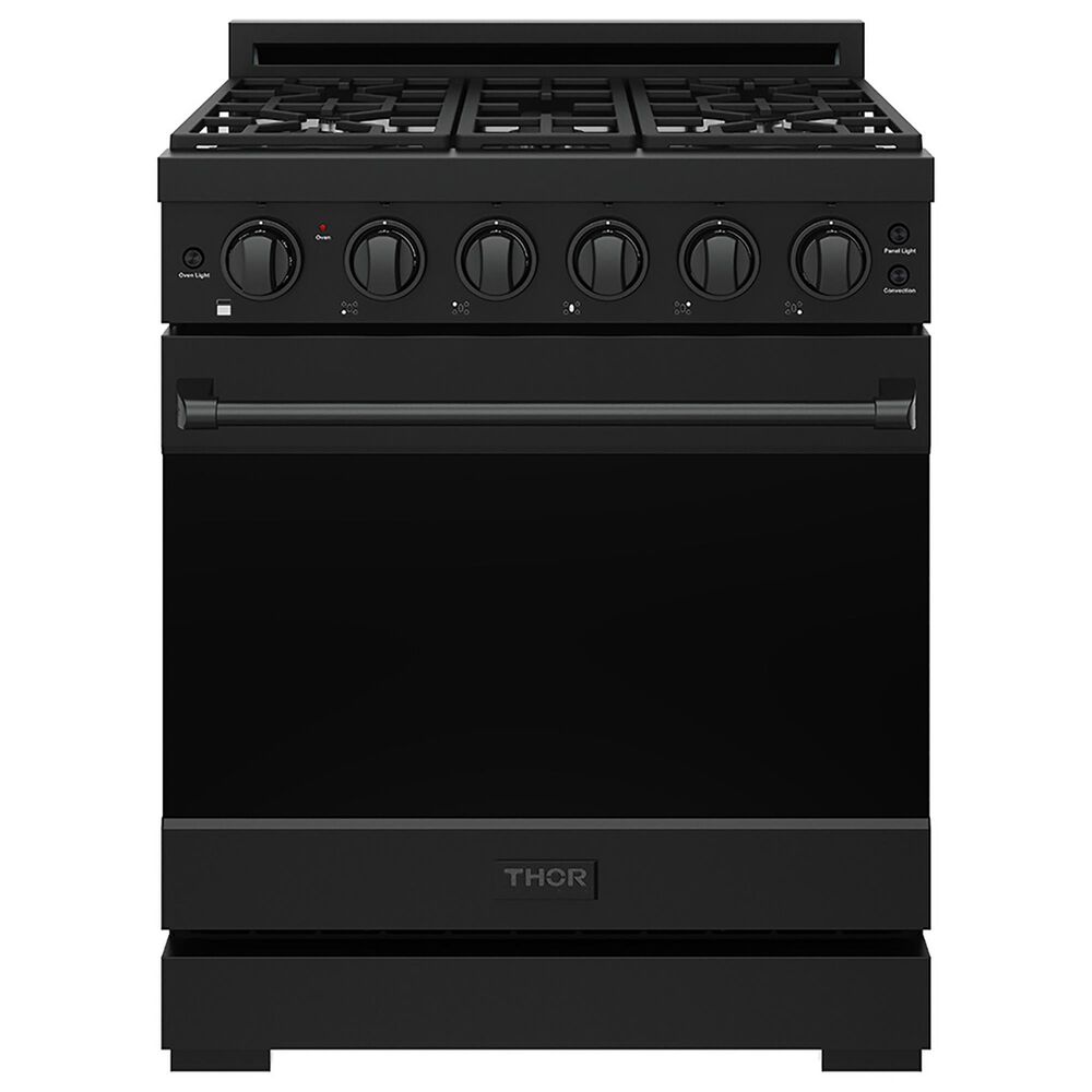 Thor Kitchen Gordon Ramsay Series 30" Professional Gas Range in Black, , large