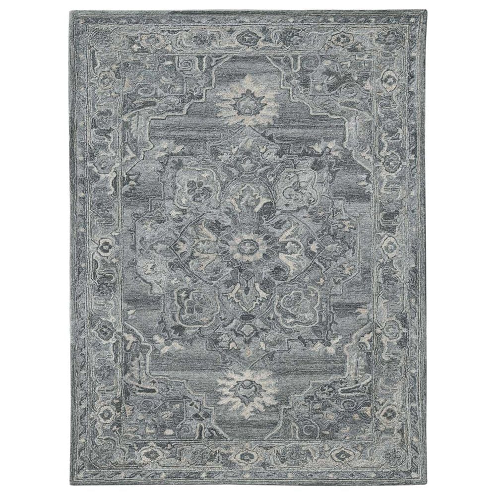 Amer Rugs Vestige 9" x 13" Gray Area Rug, , large