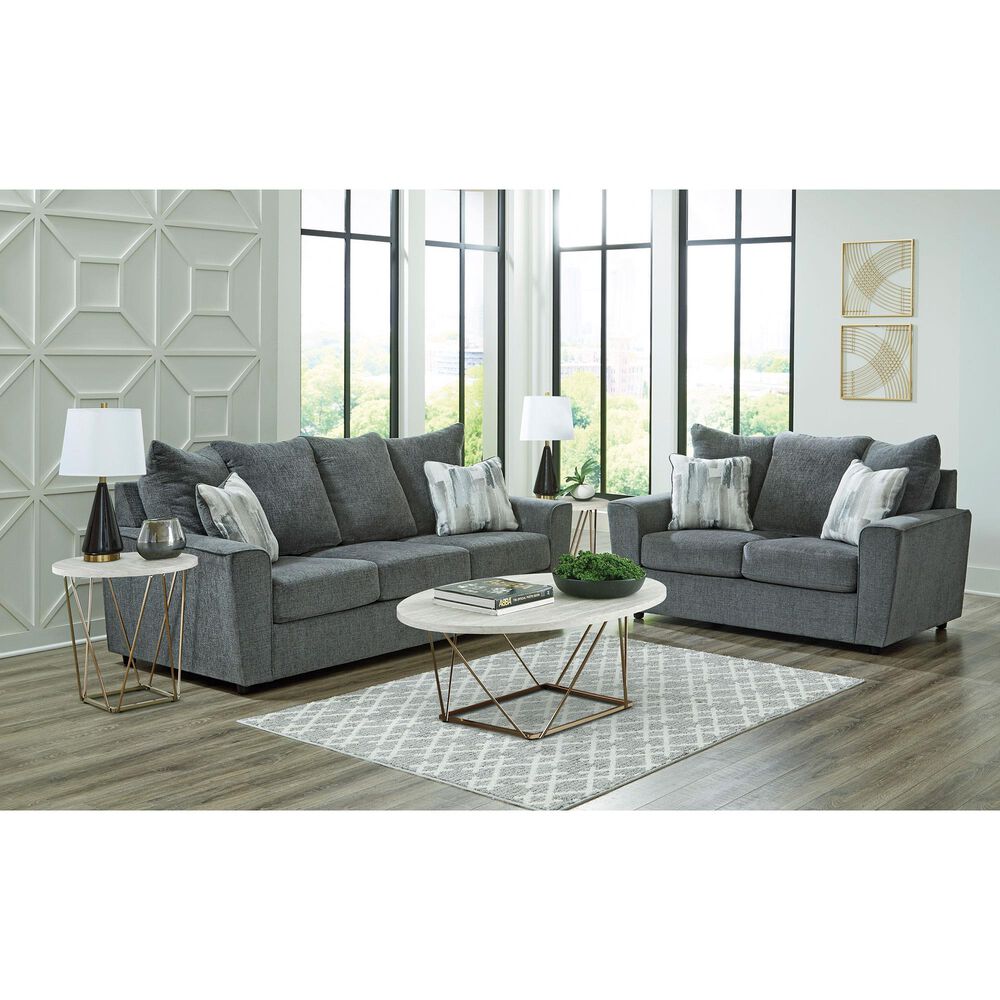 Ashley Stairatt Stationary Sofa in Gravel, , large