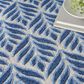 Nourison Aloha Floral 7"10" x 10"6" Blue Indoor/Outdoor Area Rug, , large
