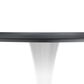Leisuremod LeisureMod Bristol Mid-Century Modern Round Dining Table with a 31 Wood Top and Iron Pedestal Base with Gloss Finish for Kitchen and Dining Room, , large
