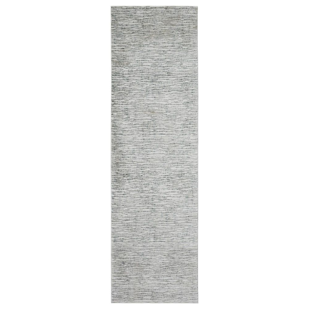 Feizy Rugs Atwell 3218F 3' x 8' Gray Runner, , large
