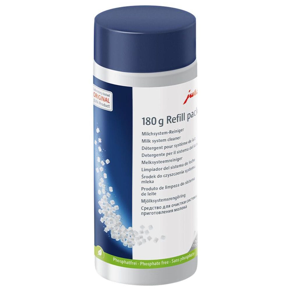 Jura Milk System Cleaner Mini Tabs Refillable Bottle in White, , large