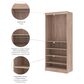 Bestar Pur Closet Organizer with 3-Drawer in Rustic Brown, , large