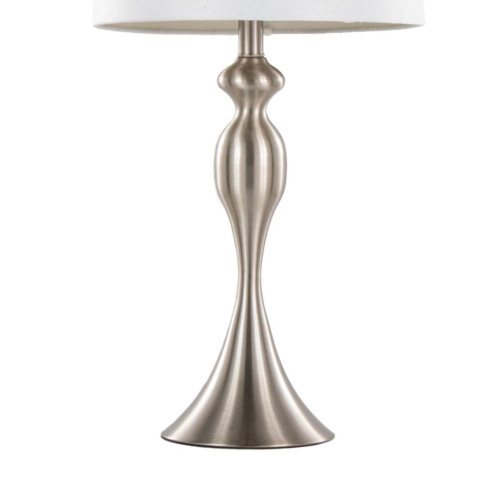 LumiSource Ashland Table Lamp in Brushed Nickel (Set of 2), , large