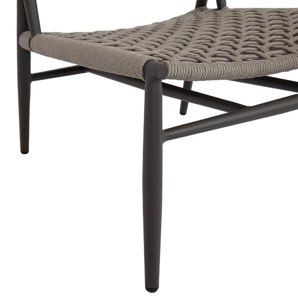Sunset West Grigio Patio Accent Chair in Graphite and Stone Grey, , large
