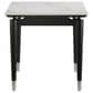 Furniture of America Kalor End Table in Black, White and Silver, , large